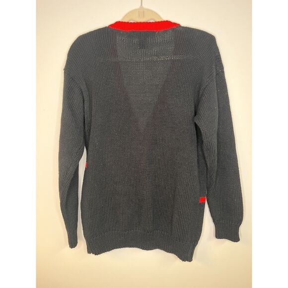 Work in Progress Gladys Bagley Vintage Christmas Ugly Sweater Cardigan sz small - Picture 2 of 7